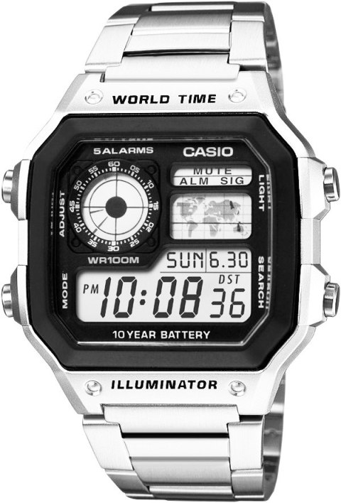 Zegarek Męski CASIO AE-1200WHD-1AVEF + BOX Zegarek Męski CASIO AE-1200WHD-1AVEF + BOX