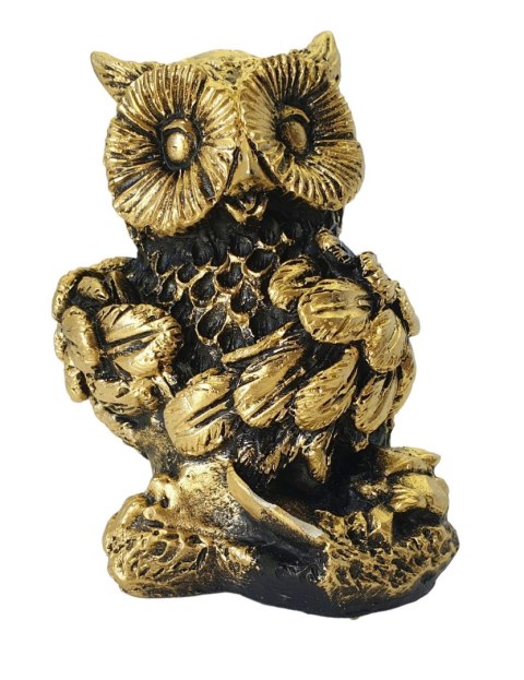 ZŁOTA FIGURKA SOWA NA PREZENT UPOMINEK DLA NAUCZYCIELA UCZNIA 11cm ZŁOTA FIGURKA SOWA NA PREZENT UPOMINEK DLA NAUCZYCIELA UCZNIA 11cm