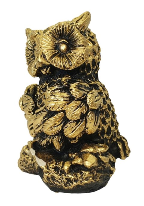 ZŁOTA FIGURKA SOWA NA PREZENT UPOMINEK DLA NAUCZYCIELA UCZNIA 11cm ZŁOTA FIGURKA SOWA NA PREZENT UPOMINEK DLA NAUCZYCIELA UCZNIA 11cm