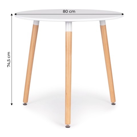 Stół stolik okrągły 80cm nowoczesny do salonu kuchni jadalni salonu ModernHome Stół stolik okrągły 80cm nowoczesny do salonu kuchni jadalni salonu ModernHome