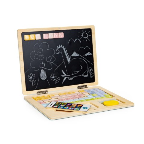 Tablica edukacyjna magnetyczna laptop litery cyfry ECOTOYS Tablica edukacyjna magnetyczna laptop litery cyfry ECOTOYS