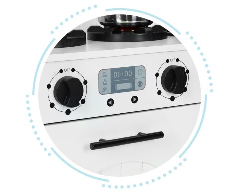 Drewniana kuchnia dla dzieci piekarnik palniki mikrofala akcesoria ECOTOYS Drewniana kuchnia dla dzieci piekarnik palniki mikrofala akcesoria ECOTOYS