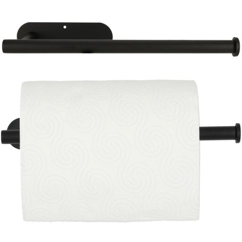 Uchwyt wieszak na ręcznik papier toaletowy czarny Uchwyt wieszak na ręcznik papier toaletowy czarny