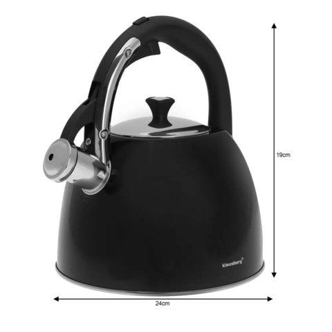CZAJNIK Z GWIZDKIEM KLAUSBERG 2,2L KB-7410 CZAJNIK Z GWIZDKIEM KLAUSBERG 2,2L KB-7410