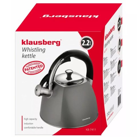 CZAJNIK Z GWIZDKIEM KLAUSBERG 2,2L KB-7411 CZAJNIK Z GWIZDKIEM KLAUSBERG 2,2L KB-7411