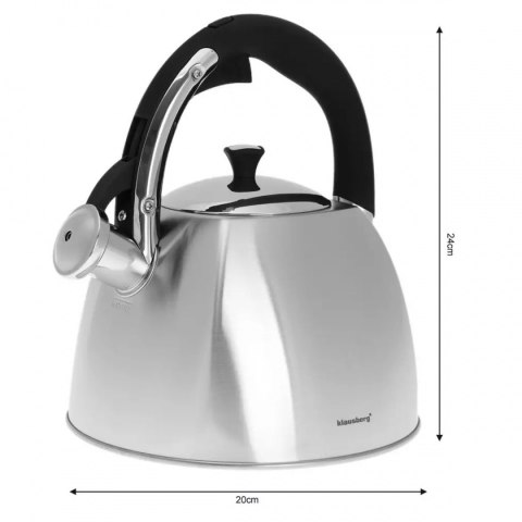 CZAJNIK Z GWIZDKIEM KLAUSBERG 3L KB-7015 CZAJNIK Z GWIZDKIEM KLAUSBERG 3L KB-7015