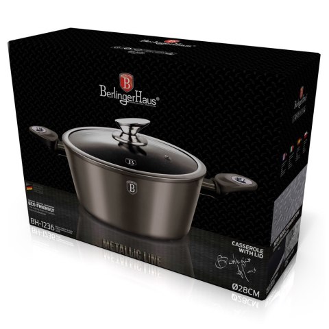 GARNEK GRANITOWY 28cm BERLINGER HAUS CARBON METALLIC LINE BH-1236 GARNEK GRANITOWY 28cm BERLINGER HAUS CARBON METALLIC LINE BH-1236