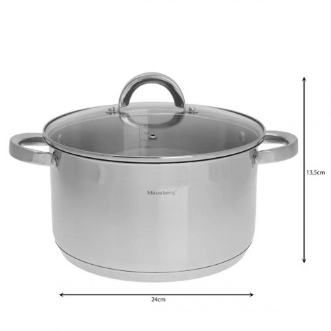 GARNEK Z POKRYWĄ 24cm KLAUSBERG KB-7126 6L GARNEK Z POKRYWĄ 24cm KLAUSBERG KB-7126 6L