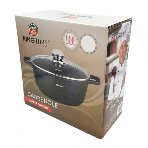 KINGHOFF GARNEK MARMUROWY 28cm KH-1597 6,5L KINGHOFF GARNEK MARMUROWY 28cm KH-1597 6,5L