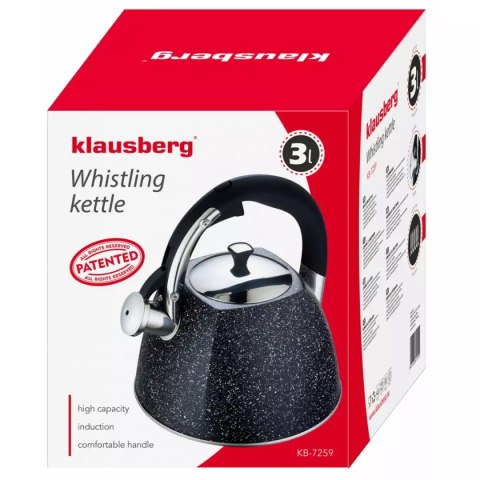 KLAUSBERG CZAJNIK Z GWIZDKIEM 3L KB-7259 KLAUSBERG CZAJNIK Z GWIZDKIEM 3L KB-7259