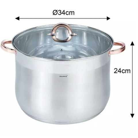 KLAUSBERG GARNEK GASTRO Z POKRYWĄ 34cm 22,4L KB-7798 KLAUSBERG GARNEK GASTRO Z POKRYWĄ 34cm 22,4L KB-7798