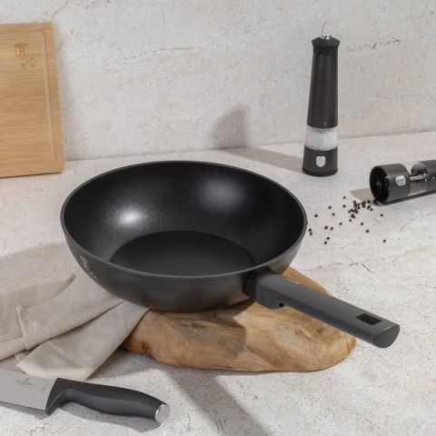 WOK TYTANOWY 28cm BERLINGER HAUS BH-8123 ANTRACIT WOK TYTANOWY 28cm BERLINGER HAUS BH-8123 ANTRACIT