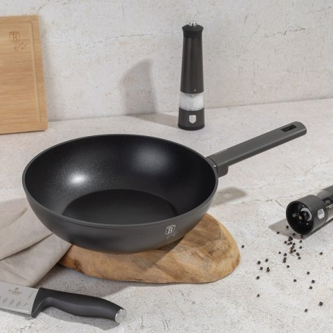WOK TYTANOWY 28cm BERLINGER HAUS BH-8123 ANTRACIT WOK TYTANOWY 28cm BERLINGER HAUS BH-8123 ANTRACIT