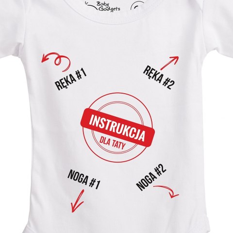 Baby Instructions body z instrukcją dla taty Baby Instructions body z instrukcją dla taty
