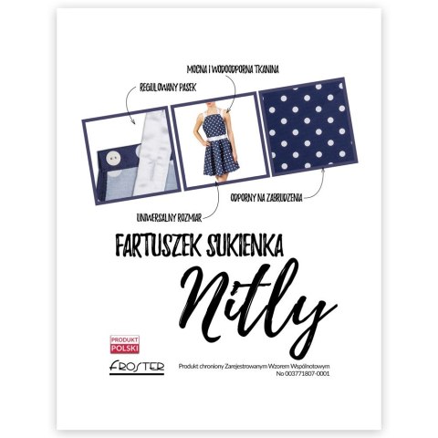 Nitly Dot Fartuszek Sukienka kuchenny dla KOBIETY