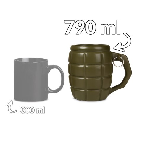 Gigantyczny Kubek Granat Zielony prezent dla niego