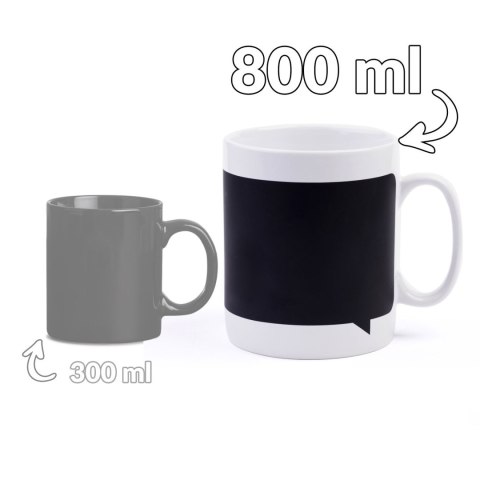 Gigantyczny Kubek Tablica z kredą do pisania