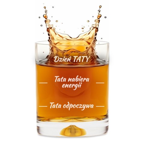 Etui na whisky ze szklankami Froster dla Taty -prezent Dzień Ojca -urodziny