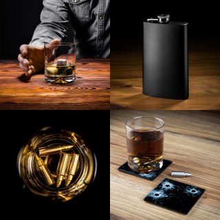 Gitarowy Zestaw do Whisky drinków w etui prezent
