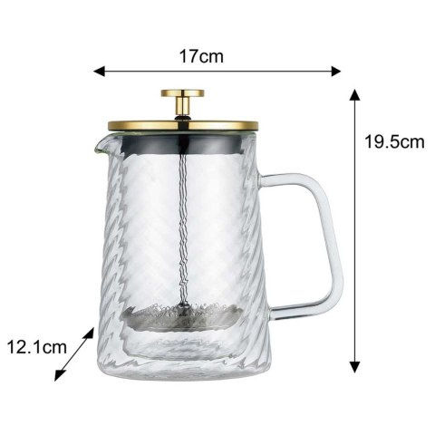 ZAPARZACZ TŁOKOWY DO KAWY/HERBATY TERMICZNY 600ml KLAUSBERG KB-7766 ZAPARZACZ TŁOKOWY DO KAWY/HERBATY TERMICZNY 600ml KLAUSBERG KB-7766