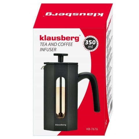 ZAPARZACZ TŁOKOWY DO KAWY/HERBATY Z 350ml KLAUSBERG KB-7676 ZAPARZACZ TŁOKOWY DO KAWY/HERBATY Z 350ml KLAUSBERG KB-7676