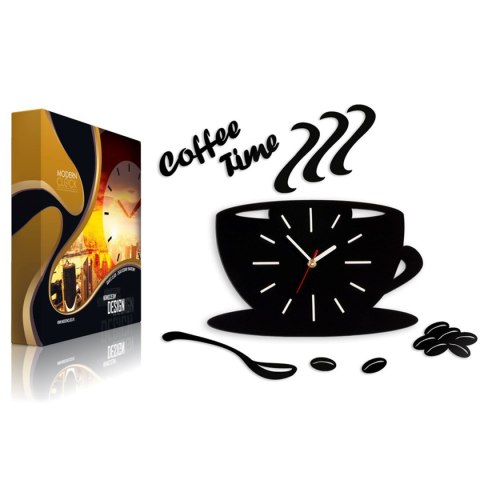 ZEGAR ŚCIENNY COFFEE TIME FILIŻANKA SATIN ZEGAR ŚCIENNY COFFEE TIME FILIŻANKA SATIN