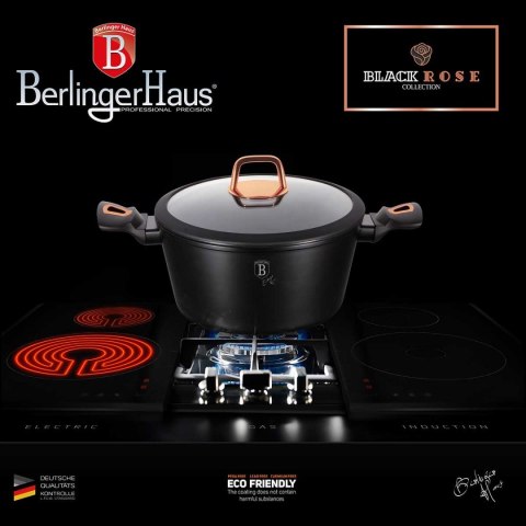 ZESTAW GARNKÓW GRANITOWYCH BERLINGER HAUS BH-6154 BLACK ROSE ZESTAW GARNKÓW GRANITOWYCH BERLINGER HAUS BH-6154 BLACK ROSE