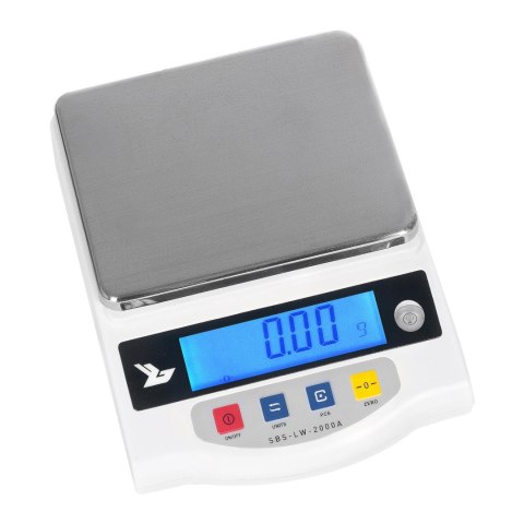 Waga precyzyjna dokładna SBS-LW-2000A LCD dokł. 0,01g do 2000g Waga precyzyjna dokładna SBS-LW-2000A LCD dokł. 0,01g do 2000g