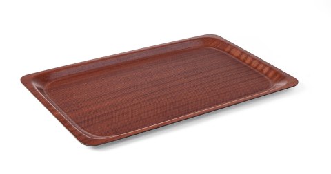 Taca antypoślizgowa drewniana, mahoń 530x325mm GN1/1 - Hendi 507216 Taca antypoślizgowa drewniana, mahoń 530x325mm GN1/1 - Hendi 507216