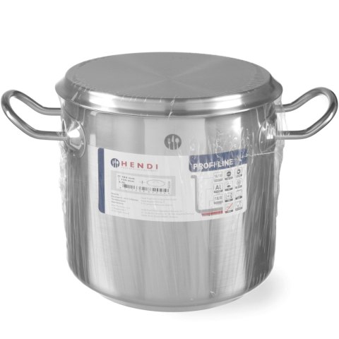 Garnek wysoki Profi Line z pokrywką dno Sandwich 10 l śr. 240 x 220 h - Hendi 832400 Garnek wysoki Profi Line z pokrywką dno Sandwich 10 l śr. 240 x 220 h - Hendi 832400
