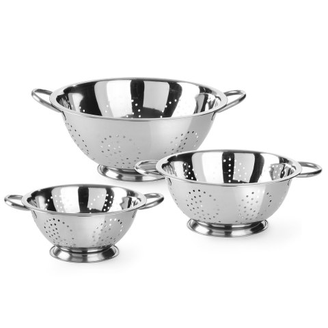 Cedzak durszlak ze stali nierdzewnej Kitchen Line śr. 240 mm - Hendi 535103 Cedzak durszlak ze stali nierdzewnej Kitchen Line śr. 240 mm - Hendi 535103