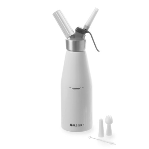 Syfon do bitej śmietany Kitchen Line 1L + AKCESORIA - Hendi 588376 Syfon do bitej śmietany Kitchen Line 1L + AKCESORIA - Hendi 588376