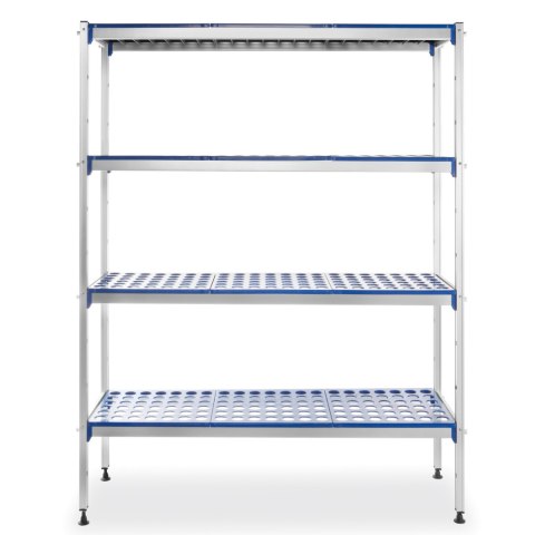 Regał magazynowy ażurowy do żywności szer. 128cm wys. 168.5cm - Hendi 812273 Regał magazynowy ażurowy do żywności szer. 128cm wys. 168.5cm - Hendi 812273
