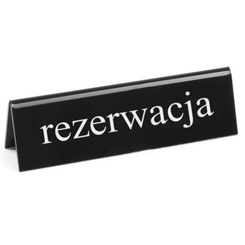 Tabliczka informacyjna dwustronna REZERWACJA tworzywo plexiglas PL - Hendi 663523 Tabliczka informacyjna dwustronna REZERWACJA tworzywo plexiglas PL - Hendi 663523