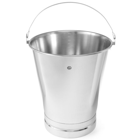 Wiadro gastronomiczne do kuchni ze stali nierdzewnej z pierścieniem i podziałką 15L - Hendi 516720 Wiadro gastronomiczne do kuchni ze stali nierdzewnej z pierścieniem i podziałką 15L - Hendi 516720