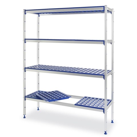 Regał magazynowy gastronomiczny do kuchni aluminiowy na pojemniki GN1/1 szer. 112cm Regał magazynowy gastronomiczny do kuchni aluminiowy na pojemniki GN1/1 szer. 112cm