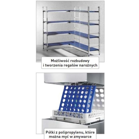 Regał magazynowy gastronomiczny do kuchni aluminiowy na pojemniki GN1/1 szer. 112cm Regał magazynowy gastronomiczny do kuchni aluminiowy na pojemniki GN1/1 szer. 112cm