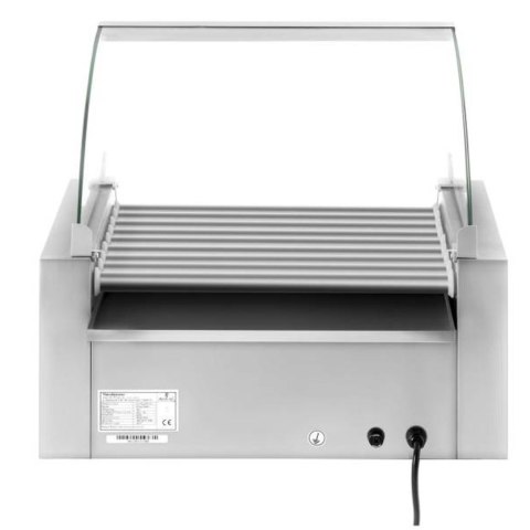 Roller grill rolkowy z osłoną i szufladą grzewczą do bułek 16 parówek HotDog 2200W 230V Royal Catering Roller grill rolkowy z osłoną i szufladą grzewczą do bułek 16 parówek HotDog 2200W 230V Royal Catering