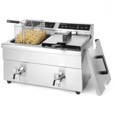 Frytownica indukcyjna podwójna z kranem KITCHEN LINE 2x 8 L Hendi 215029 Frytownica indukcyjna podwójna z kranem KITCHEN LINE 2x 8 L Hendi 215029