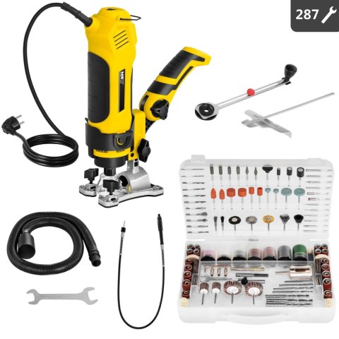 Szlifierka wyrzynarka polerka wiertarka wielofunkcyjna Twist-A-Saw 287 elementów 550W Szlifierka wyrzynarka polerka wiertarka wielofunkcyjna Twist-A-Saw 287 elementów 550W