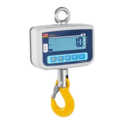 Waga hakowa wisząca magazynowa zalegalizowana bluetooth CEKO+ TEM 500kg / 200g Waga hakowa wisząca magazynowa zalegalizowana bluetooth CEKO+ TEM 500kg / 200g