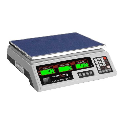 Waga sklepowa handlowa cenowa biała 35kg / g Waga sklepowa handlowa cenowa biała 35kg / g