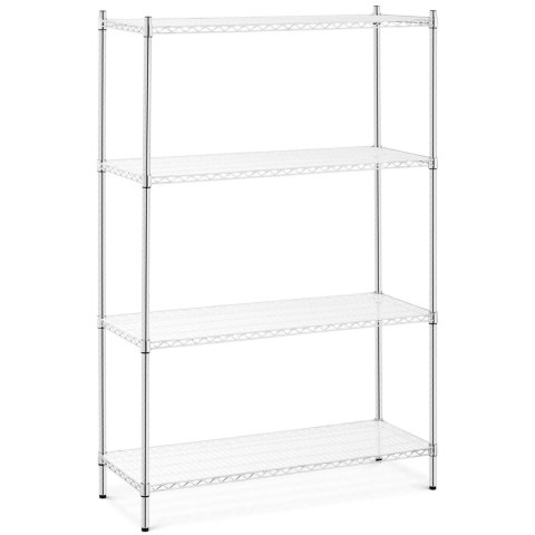 Regał warsztatowy chromowany ażurowy 4 półki + 4 maty do 1 t 1000 kg 120x45x180 cm Regał warsztatowy chromowany ażurowy 4 półki + 4 maty do 1 t 1000 kg 120x45x180 cm