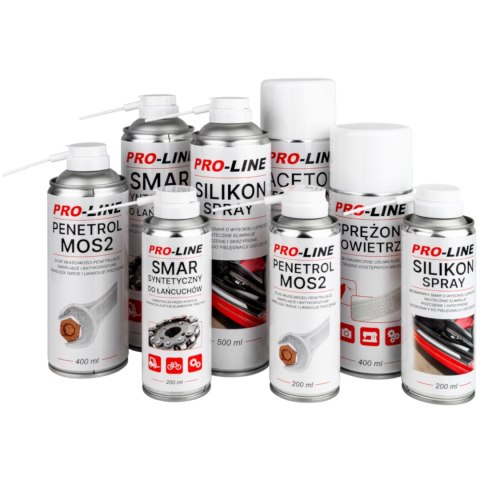 Silikon smar w sprayu do pielegnacji uszczelek PRO-LINE 500ml Silikon smar w sprayu do pielegnacji uszczelek PRO-LINE 500ml
