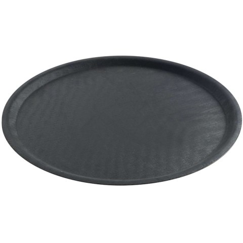 Taca kelnerska antypoślizgowa okrągła śr. 28cm - czarna Taca kelnerska antypoślizgowa okrągła śr. 28cm - czarna