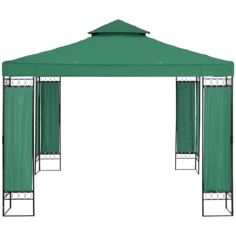 Pawilon ogrodowy altana namiot składany 3 x 3 x 2.6 m zielony Pawilon ogrodowy altana namiot składany 3 x 3 x 2.6 m zielony