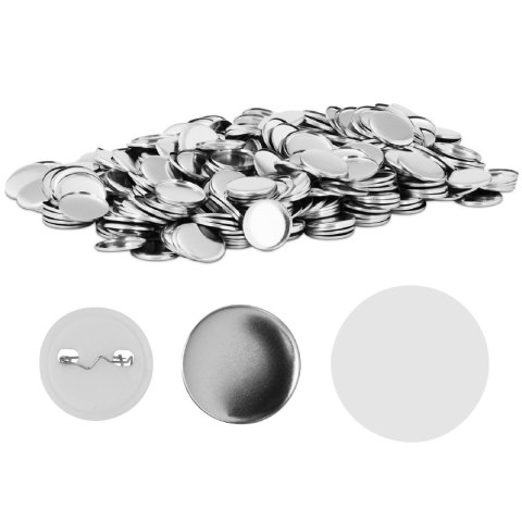 Przypinki badziki butony piny do ubrań 1000 szt. śr. 37 mm Przypinki badziki butony piny do ubrań 1000 szt. śr. 37 mm