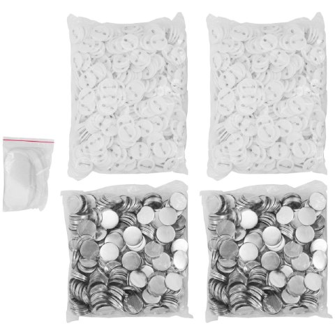 Przypinki badziki butony piny do ubrań 1000 szt. śr. 37 mm Przypinki badziki butony piny do ubrań 1000 szt. śr. 37 mm
