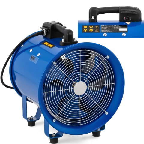 Wentylator dmuchawa przemysłowa osiowa do chłodzenia i cyrkulacji powietrza 500 W śr. 300 mm Wentylator dmuchawa przemysłowa osiowa do chłodzenia i cyrkulacji powietrza 500 W śr. 300 mm