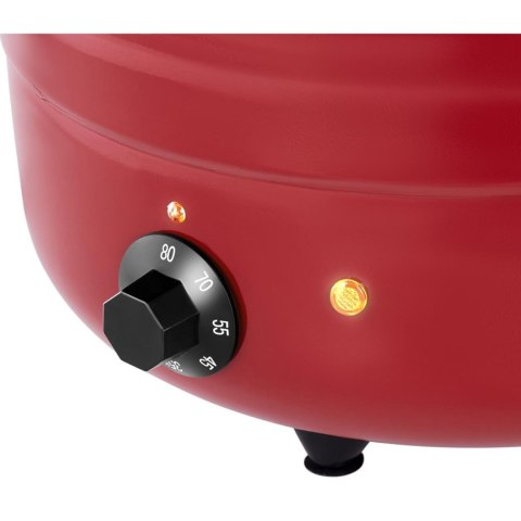 Kociołek termos na zupę elektryczny ze stali nierdzewnej cool-touch 400 W 10 l 35-80C czerwony Kociołek termos na zupę elektryczny ze stali nierdzewnej cool-touch 400 W 10 l 35-80C czerwony